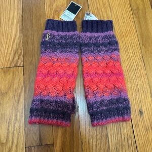Juicy Couture Striped Knit Arm Warmers NWT